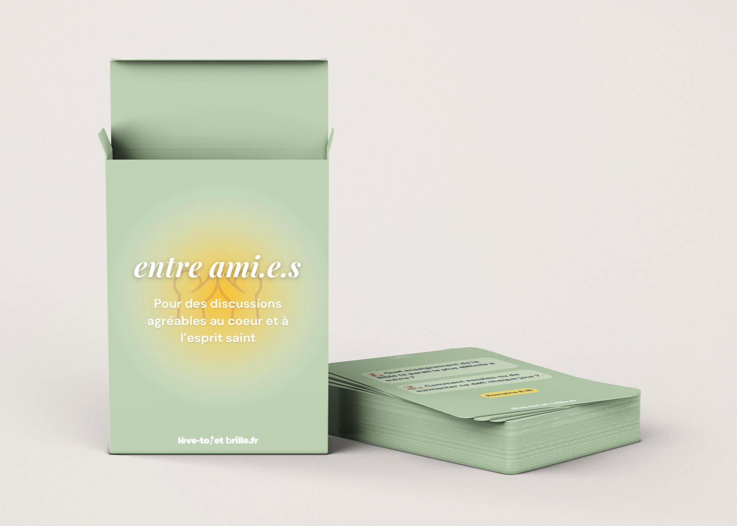 Jeu de cartes chrétien entre AMIES