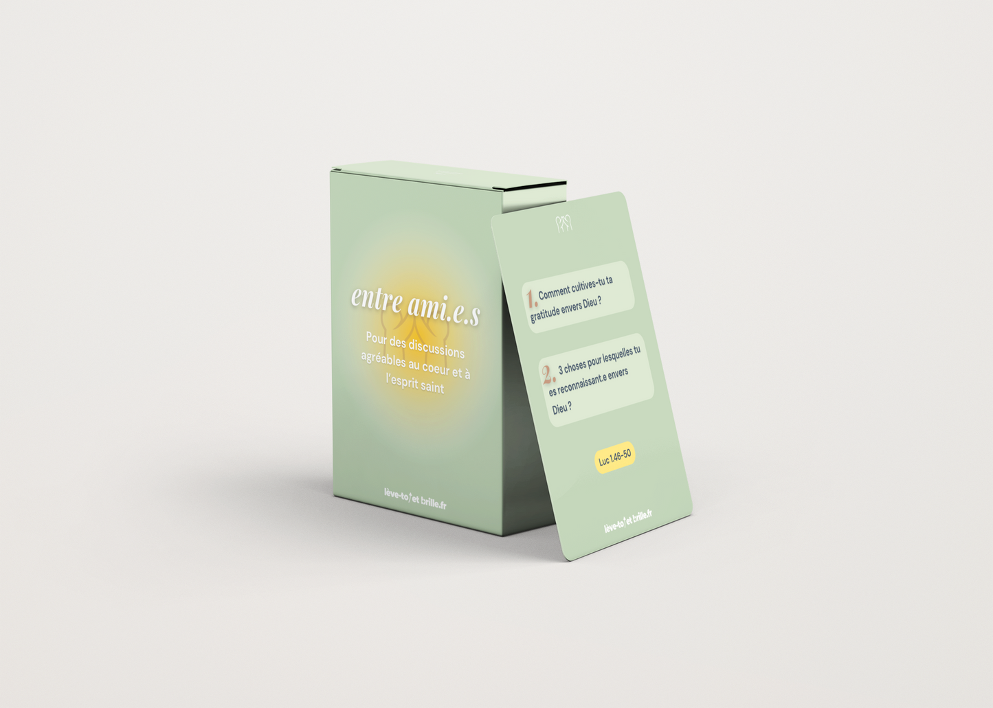 Jeu de cartes chrétien entre AMIES