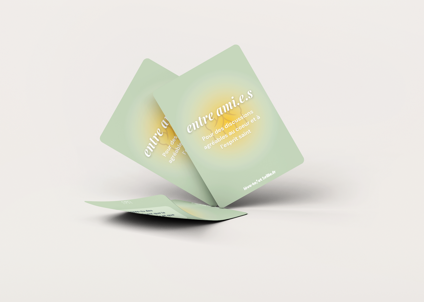 Jeu de cartes chrétien entre AMIES